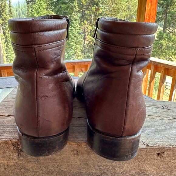 Nordstrom Handcrafted Italian Leather Sole Ankle Boots Womens 11 Soft Minimalist - Picture 6 of 16